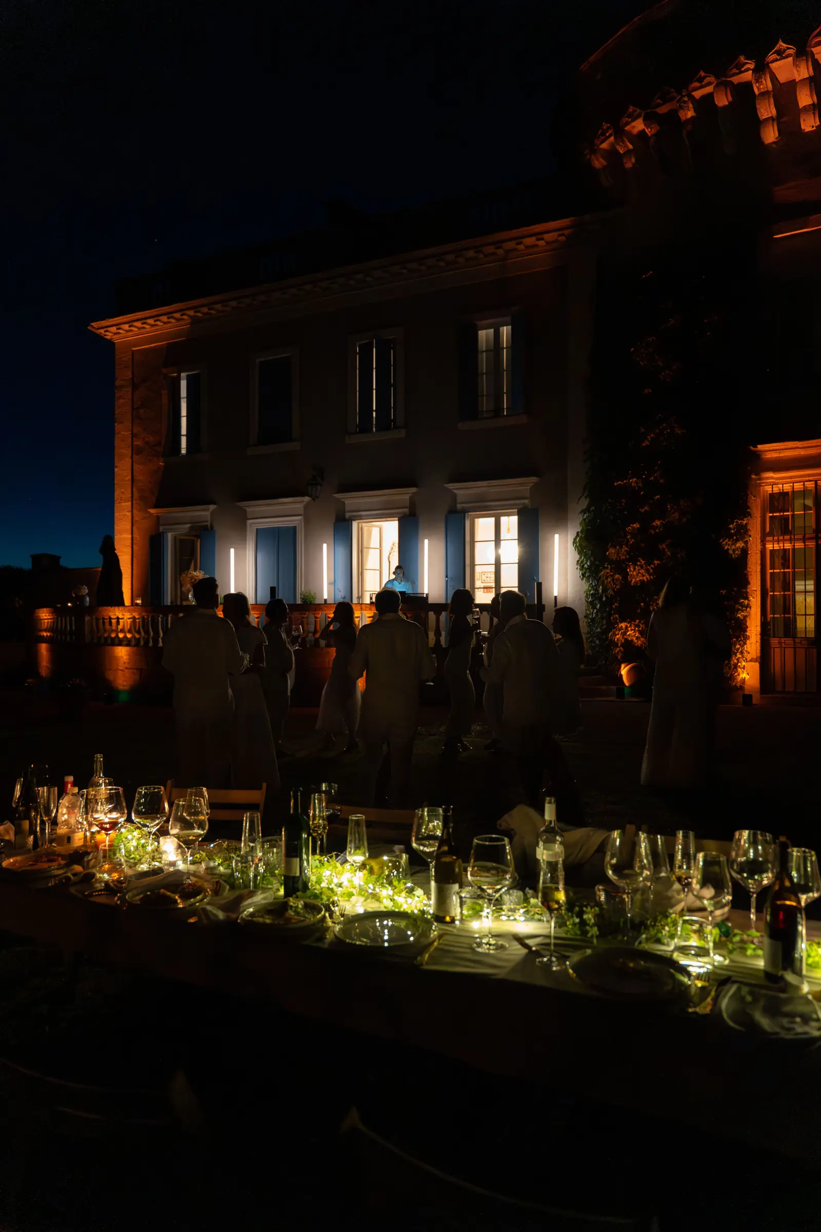 Ambiance lumineuse de soirée